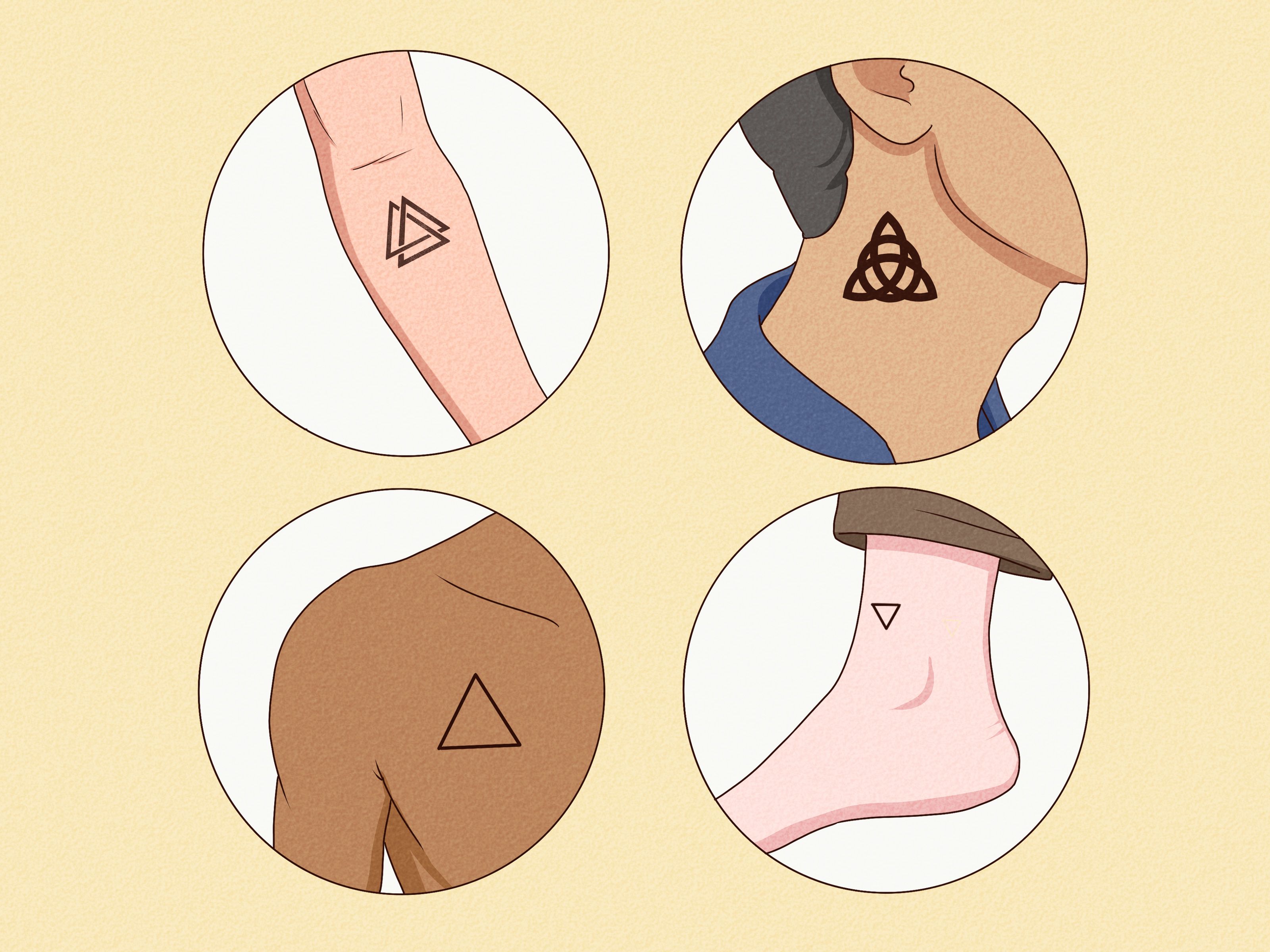 Triangle In Triangle Tattoo